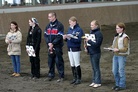 Viime vuoden parhaita. Vasemmalta Kati Pohjanheimo, Emma Tuominen,Teemu Ruuskanen, Maiju Mallat, Matilda Kulkas ja Anna Kärkkäinen. Kuvaaja Tanja Ukkonen.